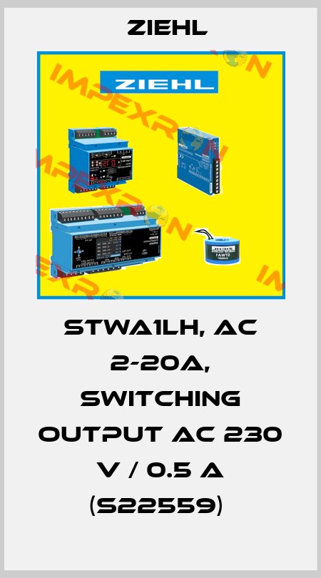 STWA1LH, AC 2-20A, Switching output AC 230 V / 0.5 A (S22559)  Ziehl