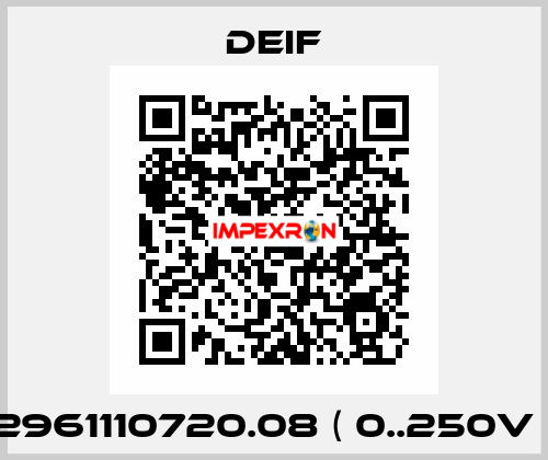 2961110720.08 ( 0..250V ) Deif