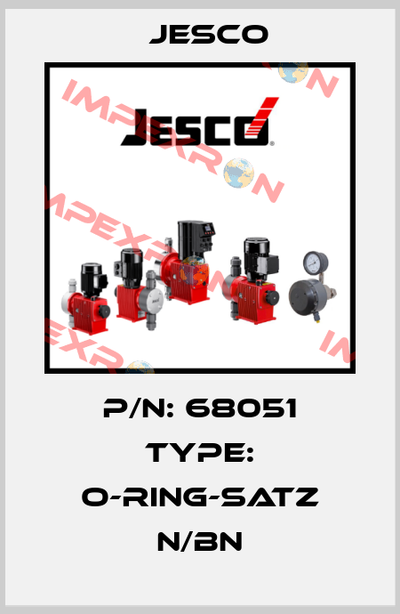 P/N: 68051 Type: O-RING-SATZ N/BN Jesco
