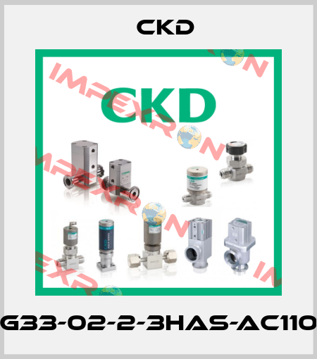 AG33-02-2-3HAS-AC110V Ckd