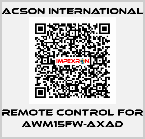 remote control for AWM15FW-AXAD Acson International