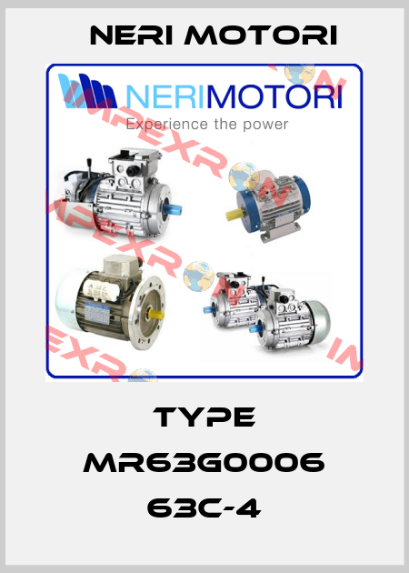 Type MR63G0006 63C-4 Neri Motori