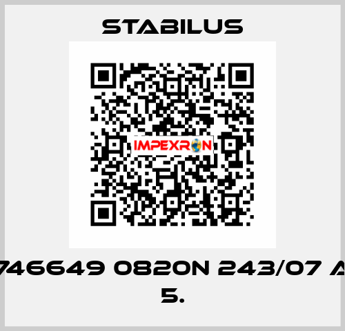 746649 0820N 243/07 A 5. Stabilus