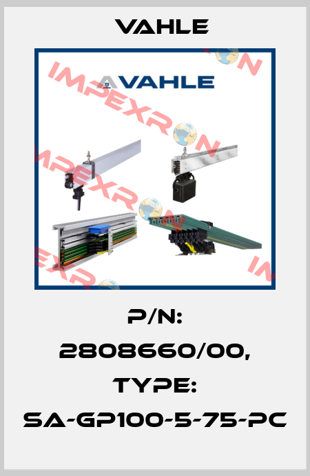 P/n: 2808660/00, Type: SA-GP100-5-75-PC Vahle