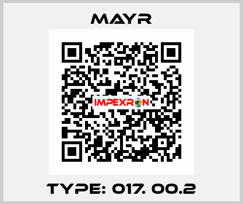 Type: 017. 00.2 Mayr