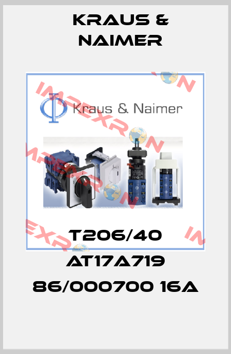 T206/40 AT17A719 86/000700 16A Kraus & Naimer