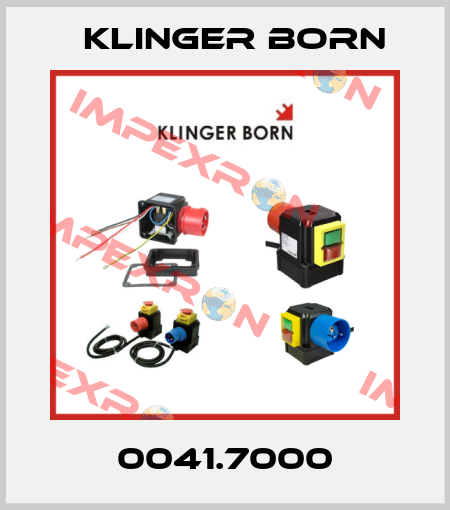 0041.7000 Klinger Born
