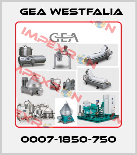 0007-1850-750 Gea Westfalia