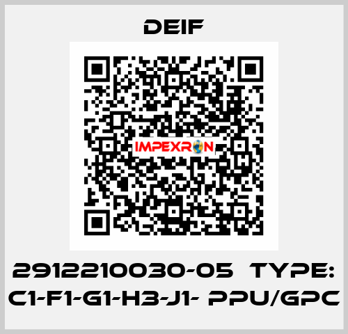 2912210030-05  Type: C1-F1-G1-H3-J1- PPU/GPC Deif