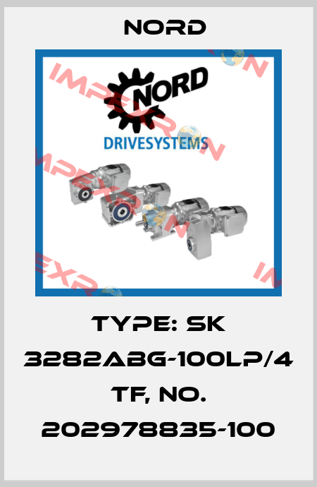 Type: SK 3282ABG-100LP/4 TF, No. 202978835-100 Nord