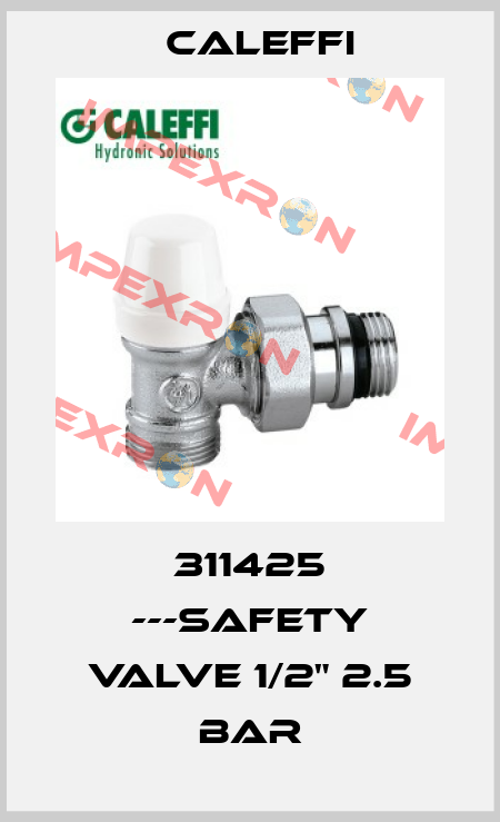 311425 ---Safety valve 1/2" 2.5 bar Caleffi