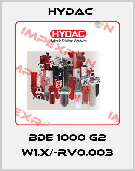 BDE 1000 G2 W1.X/-RV0.003 Hydac