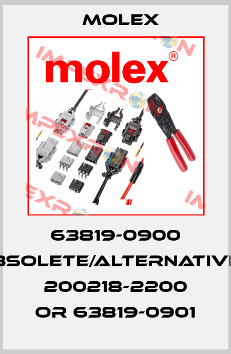 63819-0900 obsolete/alternatives 200218-2200 or 63819-0901 Molex