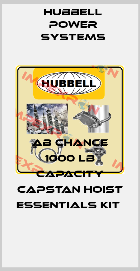 AB Chance 1000 lb Capacity Capstan Hoist Essentials Kit  Hubbell Power Systems