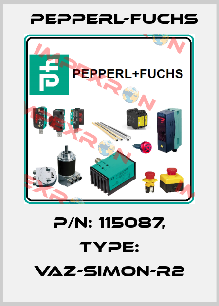 p/n: 115087, Type: VAZ-SIMON-R2 Pepperl-Fuchs
