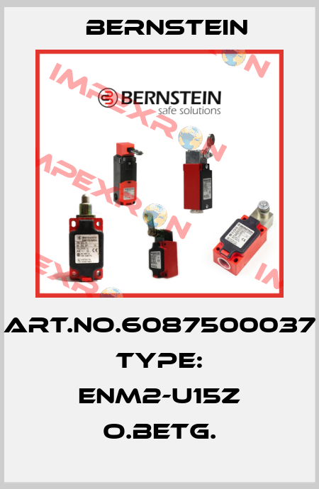 Art.No.6087500037 Type: ENM2-U15Z O.BETG. Bernstein