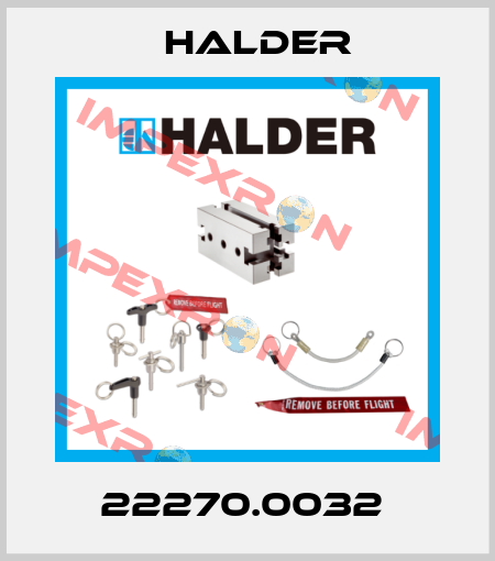 22270.0032  Halder