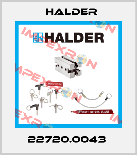22720.0043  Halder