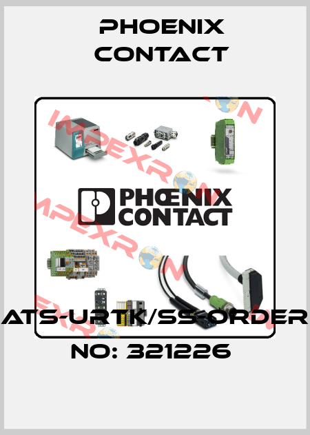ATS-URTK/SS-ORDER NO: 321226  Phoenix Contact