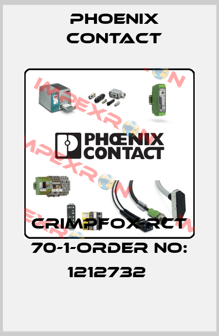 CRIMPFOX-RCT 70-1-ORDER NO: 1212732  Phoenix Contact