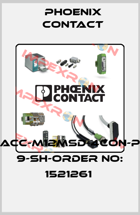 SACC-M12MSD-4CON-PG 9-SH-ORDER NO: 1521261  Phoenix Contact