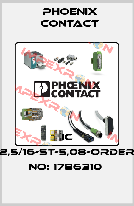 IC 2,5/16-ST-5,08-ORDER NO: 1786310  Phoenix Contact