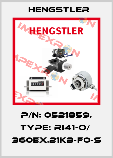 p/n: 0521859, Type: RI41-O/  360EX.21KB-F0-S Hengstler