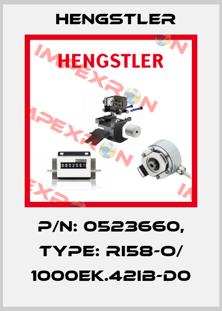 p/n: 0523660, Type: RI58-O/ 1000EK.42IB-D0 Hengstler