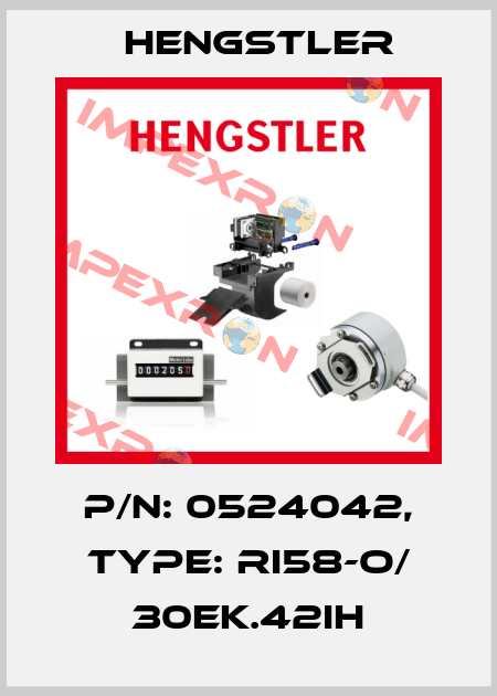 p/n: 0524042, Type: RI58-O/ 30EK.42IH Hengstler