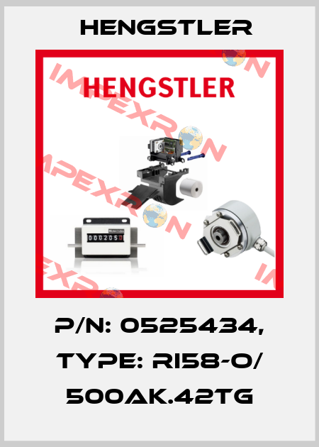 p/n: 0525434, Type: RI58-O/ 500AK.42TG Hengstler