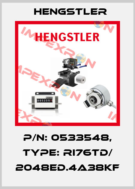 p/n: 0533548, Type: RI76TD/ 2048ED.4A38KF Hengstler