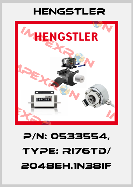 p/n: 0533554, Type: RI76TD/ 2048EH.1N38IF Hengstler