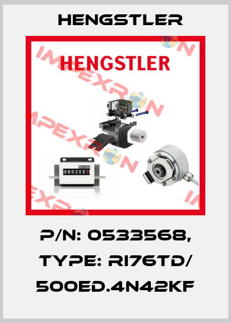 p/n: 0533568, Type: RI76TD/ 500ED.4N42KF Hengstler