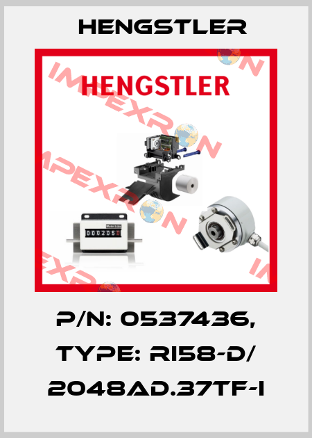 p/n: 0537436, Type: RI58-D/ 2048AD.37TF-I Hengstler