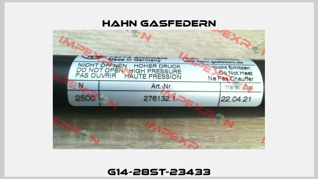 G14-28ST-23433 Hahn Gasfedern