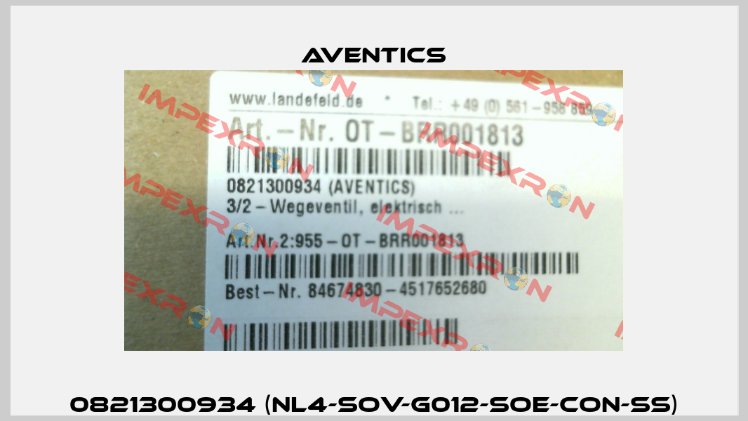 0821300934 (NL4-SOV-G012-SOE-CON-SS) Aventics