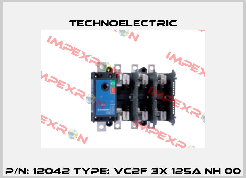 P/N: 12042 Type: VC2F 3x 125A NH 00 Technoelectric