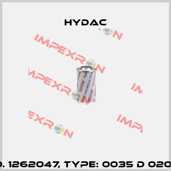 Mat No. 1262047, Type: 0035 D 020 BN4HC Hydac