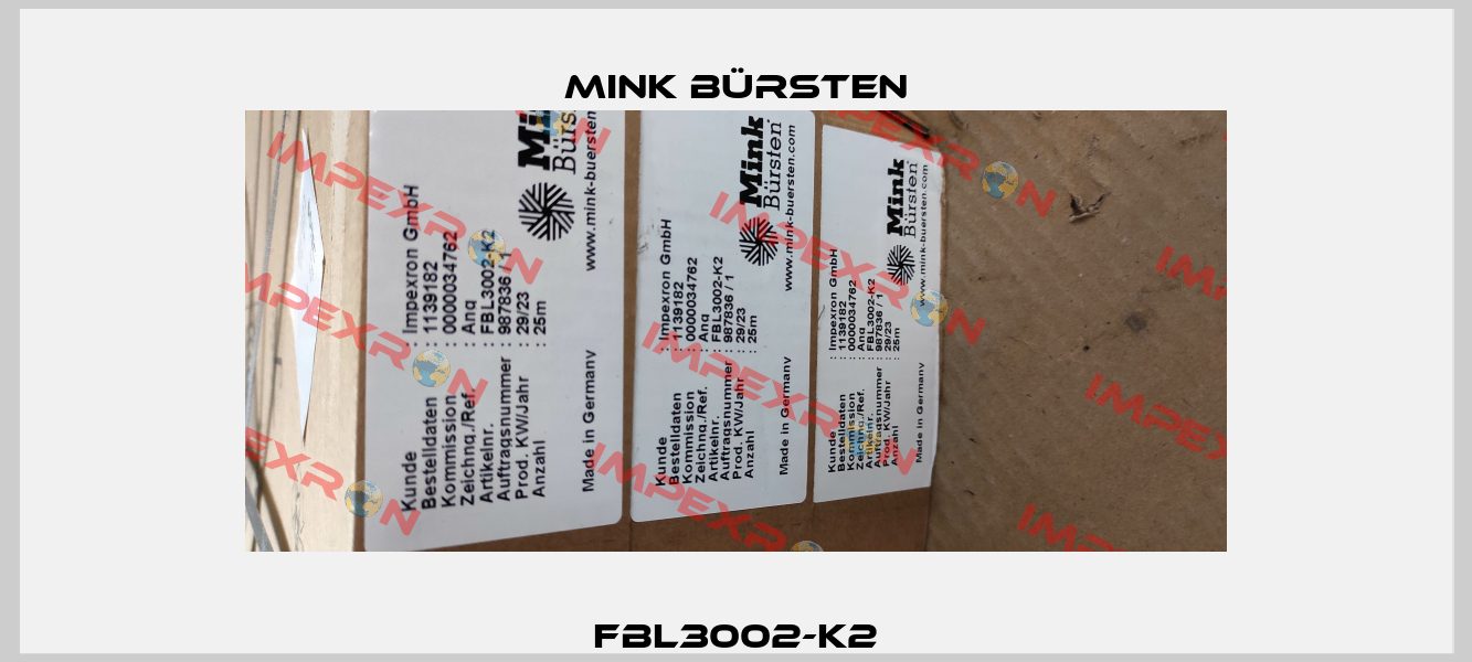 FBL3002-K2 Mink Bürsten
