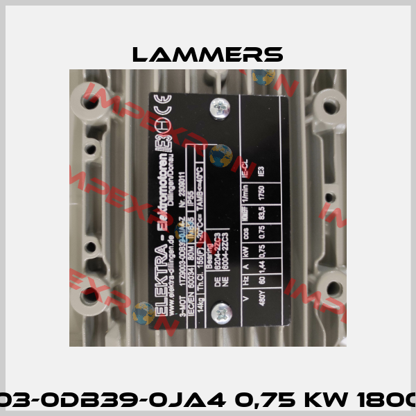 1TZ9003-0DB39-0JA4 0,75 kW 1800 1/min. Lammers